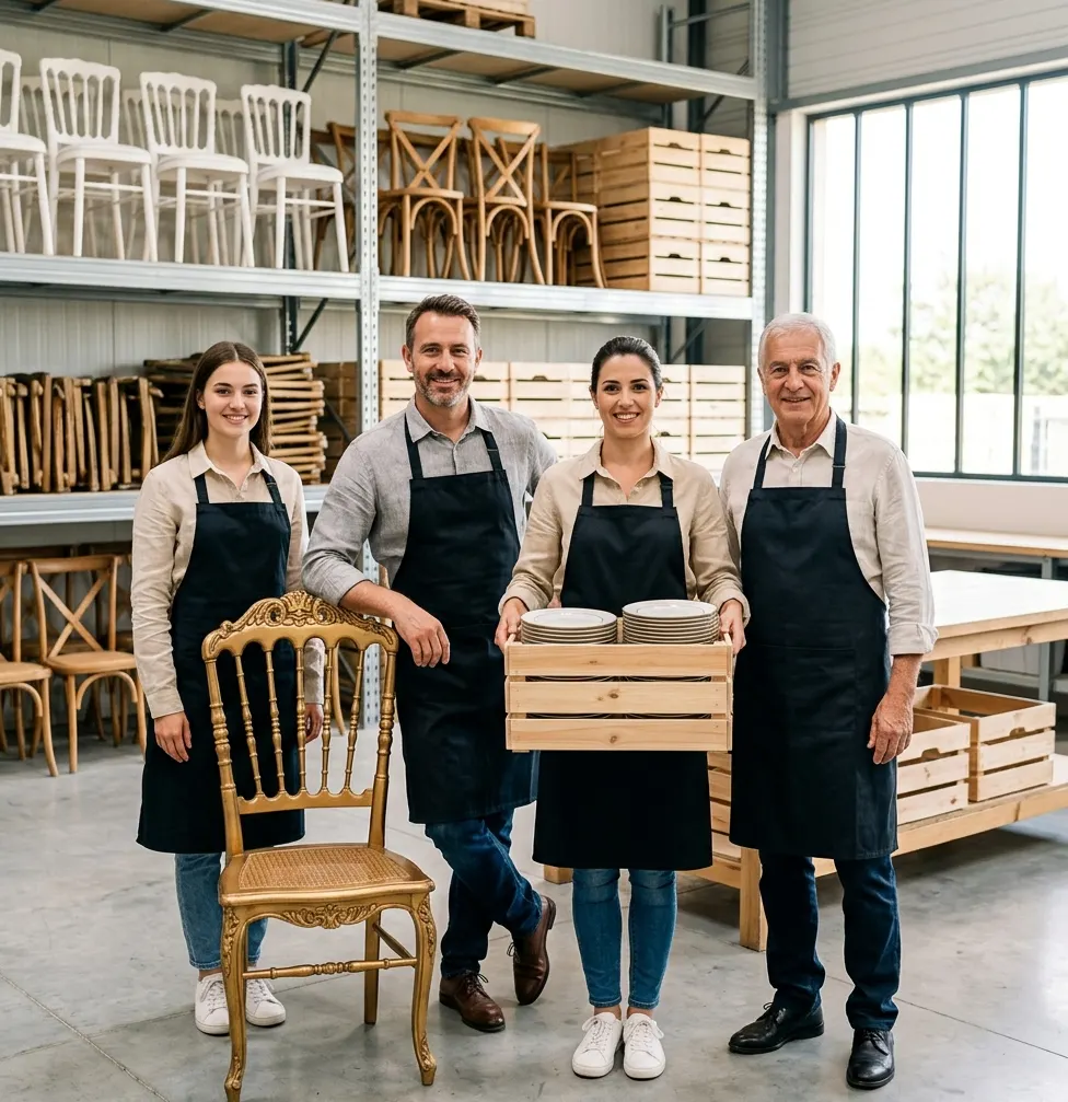 Équipe Dunmere Valley préparant une commande